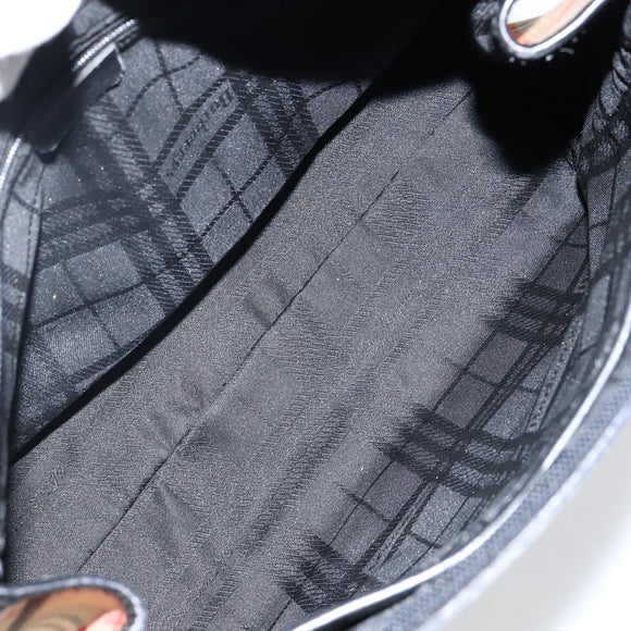 Burberrys Nova Check Hand Bag Canvas Beige Auth bs29129