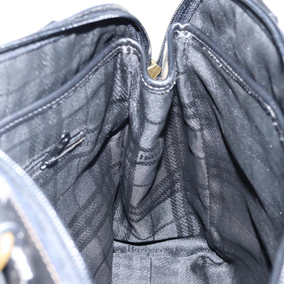 Burberrys Nova Check Hand Bag Canvas Beige Auth bs29129