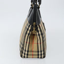 Burberrys Nova Check Hand Bag Canvas Beige Auth bs29129-3