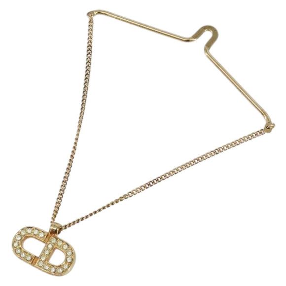 Christian Dior Necktie Chain metal Gold Auth bs29131