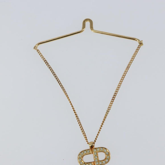 Christian Dior Necktie Chain metal Gold Auth bs29131