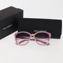 DOLCE&GABBANA Sunglasses plastic Pink Auth bs29133-11