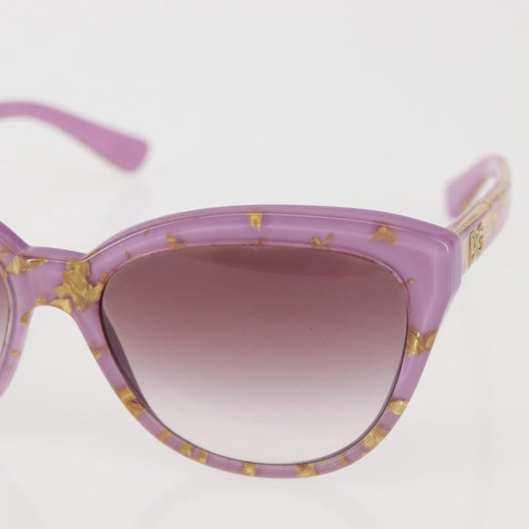 DOLCE&GABBANA Sunglasses plastic Pink Auth bs29133