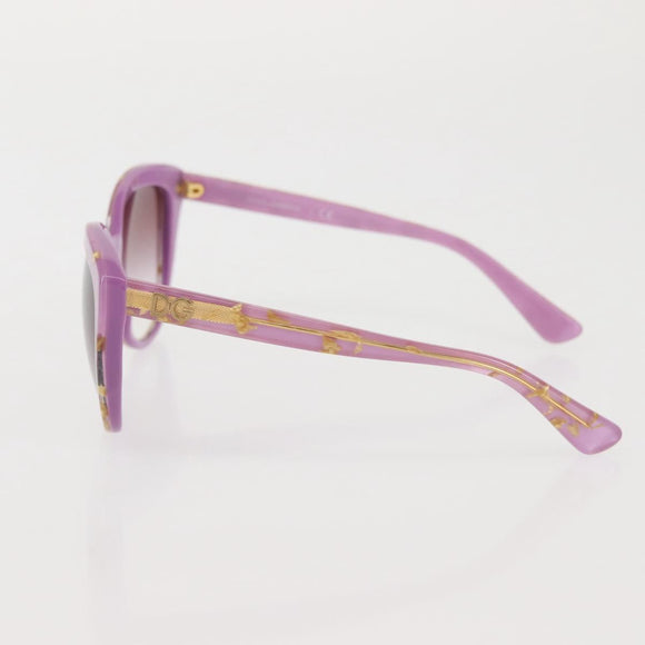 DOLCE&GABBANA Sunglasses plastic Pink Auth bs29133