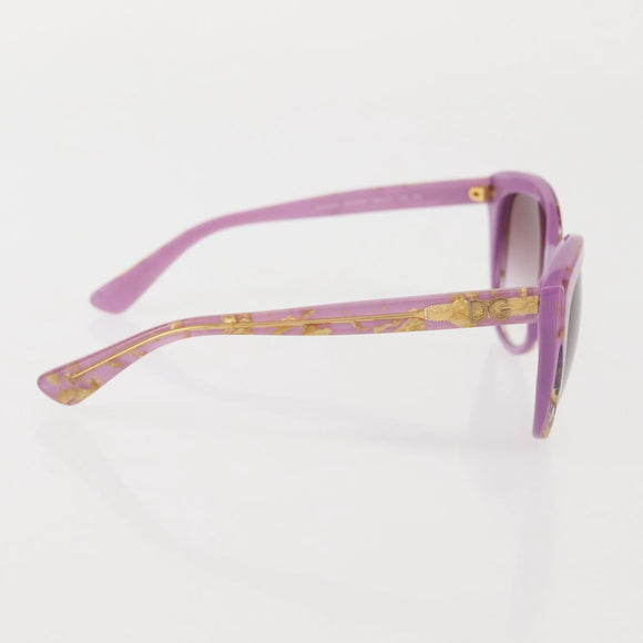 DOLCE&GABBANA Sunglasses plastic Pink Auth bs29133