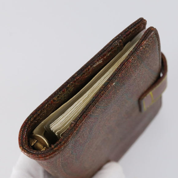 ETRO Paisley Shoulder Bag PVC 3Set Brown Auth bs29135