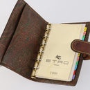 ETRO Paisley Shoulder Bag PVC 3Set Brown Auth bs29135-19