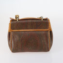 ETRO Paisley Shoulder Bag PVC 3Set Brown Auth bs29135-3