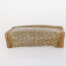 CELINE Macadam Canvas Clutch Bag PVC 4Set Brown Beige Auth bs29137-10
