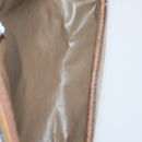 CELINE Macadam Canvas Clutch Bag PVC 4Set Brown Beige Auth bs29137-11