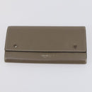 CELINE Macadam Canvas Clutch Bag PVC 4Set Brown Beige Auth bs29137-12