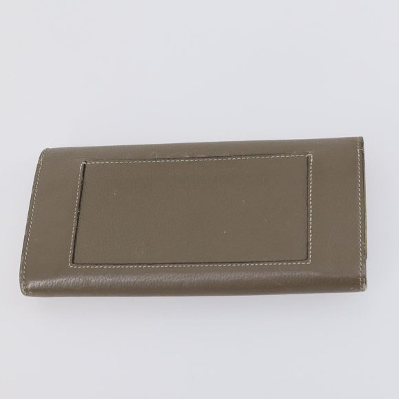 CELINE Macadam Canvas Clutch Bag PVC 4Set Brown Beige Auth bs29137