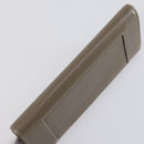 CELINE Macadam Canvas Clutch Bag PVC 4Set Brown Beige Auth bs29137-15