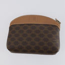 CELINE Macadam Canvas Clutch Bag PVC 4Set Brown Beige Auth bs29137-18