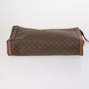 CELINE Macadam Canvas Clutch Bag PVC 4Set Brown Beige Auth bs29137-5