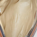 CELINE Macadam Canvas Clutch Bag PVC 4Set Brown Beige Auth bs29137-6