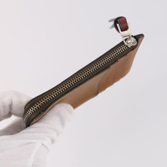 LOEWE Anagram Wallet Leather 4Set Brown Black beige Auth bs29140