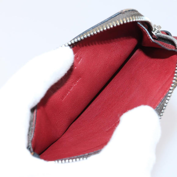 LOEWE Anagram Wallet Leather 4Set Brown Black beige Auth bs29140