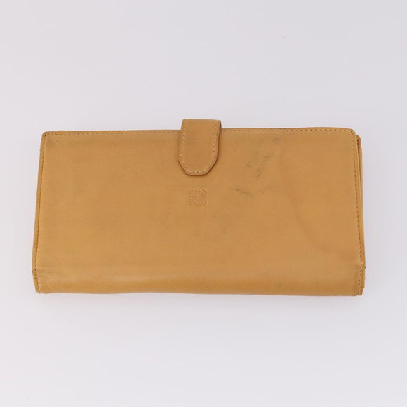 LOEWE Anagram Wallet Leather 4Set Brown Black beige Auth bs29140