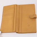 LOEWE Anagram Wallet Leather 4Set Brown Black beige Auth bs29140-23