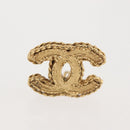 CHANEL Earring metal 4Set Gold CC Auth bs29144-10