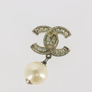 CHANEL Earring metal 4Set Gold CC Auth bs29144-6