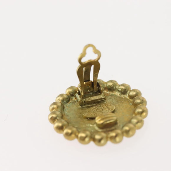 CHANEL Earring metal 4Set Gold CC Auth bs29144