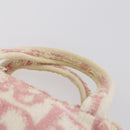 Christian Dior PRADA Trotter Canvas Bag Pile Nylon 3Set Pink Beige Auth bs29145-13