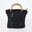 GUCCI GG Supreme Bamboo Web Sherry Line Bag Nylon PVC 3Set Beige Auth bs29146-10