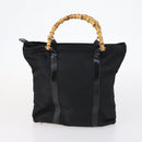 GUCCI GG Supreme Bamboo Web Sherry Line Bag Nylon PVC 3Set Beige Auth bs29146-11