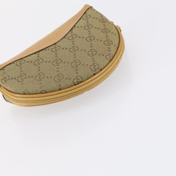 GUCCI GG Supreme Bamboo Web Sherry Line Bag Nylon PVC 3Set Beige Auth bs29146