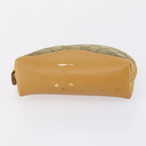 GUCCI GG Supreme Bamboo Web Sherry Line Bag Nylon PVC 3Set Beige Auth bs29146