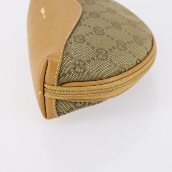 GUCCI GG Supreme Bamboo Web Sherry Line Bag Nylon PVC 3Set Beige Auth bs29146