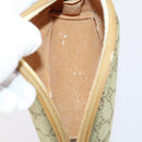 GUCCI GG Supreme Bamboo Web Sherry Line Bag Nylon PVC 3Set Beige Auth bs29146-22