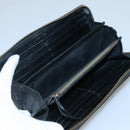 BALENCIAGA Wallet Leather Black Gold 253036 Auth bs29147-9