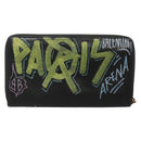 BALENCIAGA Wallet Leather Black Gold 253036 Auth bs29147-2