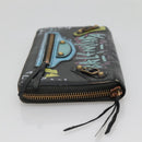 BALENCIAGA Wallet Leather Black Gold 253036 Auth bs29147-3