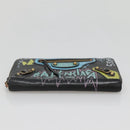 BALENCIAGA Wallet Leather Black Gold 253036 Auth bs29147-6