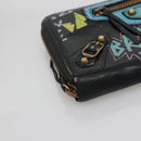 BALENCIAGA Wallet Leather Black Gold 253036 Auth bs29147-14