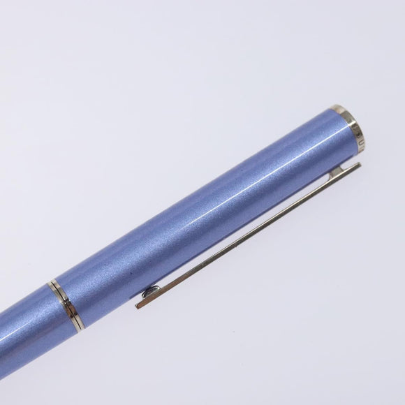 LOUIS VUITTON Jetligne Pen Metal Blue LV Auth bs29150