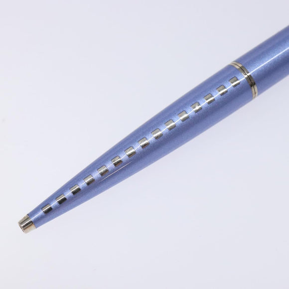 LOUIS VUITTON Jetligne Pen Metal Blue LV Auth bs29150