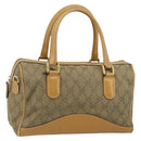 GUCCI GG Canvas Boston Bag Beige Gold Auth bs29152-1