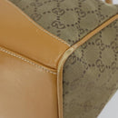 GUCCI GG Canvas Boston Bag Beige Gold Auth bs29152-10