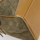 GUCCI GG Canvas Boston Bag Beige Gold Auth bs29152-11