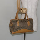 GUCCI GG Canvas Boston Bag Beige Gold Auth bs29152-21