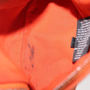 HERMES Bolide Pouch Mini Mini Canvas Orange Silver Auth bs29153-16