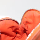 HERMES Bolide Pouch Mini Mini Canvas Orange Silver Auth bs29153-17