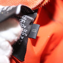 HERMES Bolide Pouch Mini Mini Canvas Orange Silver Auth bs29153-19