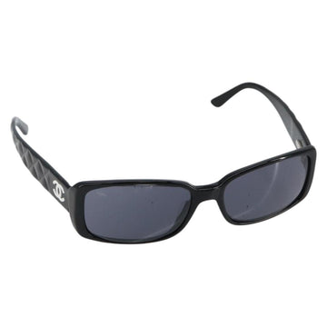 CHANEL Sunglasses plastic Black CC Auth bs29155