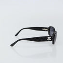 CHANEL Sunglasses plastic Black CC Auth bs29155-5